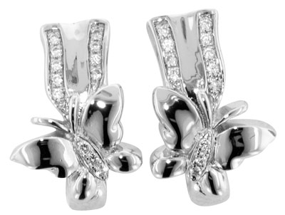trendor 65090 Silber Ohrringe Schmetterling